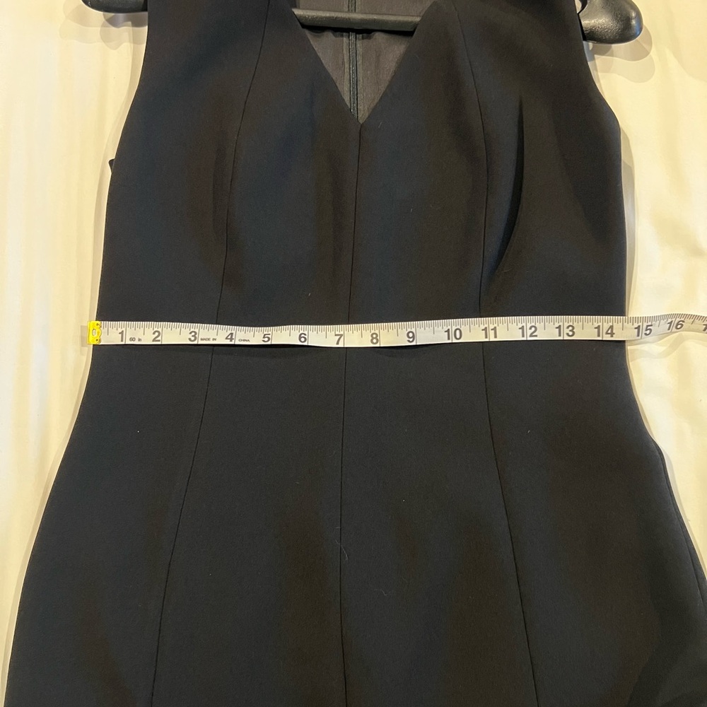 Elie Tahari Black Dress w/ lace slit - Picture 5 of 8